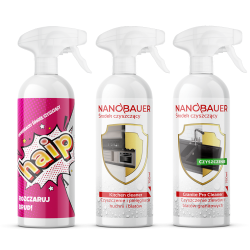 NANOBAUER  HAIP 750ml + Kitchen Cleaner 750ml +  Granite Pro Cleaner 750ml