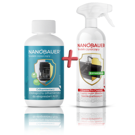 Nanobauer Descaler Odkamieniacz 500ml + Granite Pro Cleaner 750ml