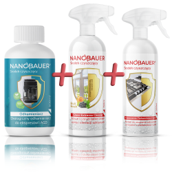 Odkamieniacz 500ml + Piekarnik 500ml + Glass Extreme Cleaner 750ml