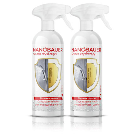2x NANOBAUER Shower Cleaner 750ml
