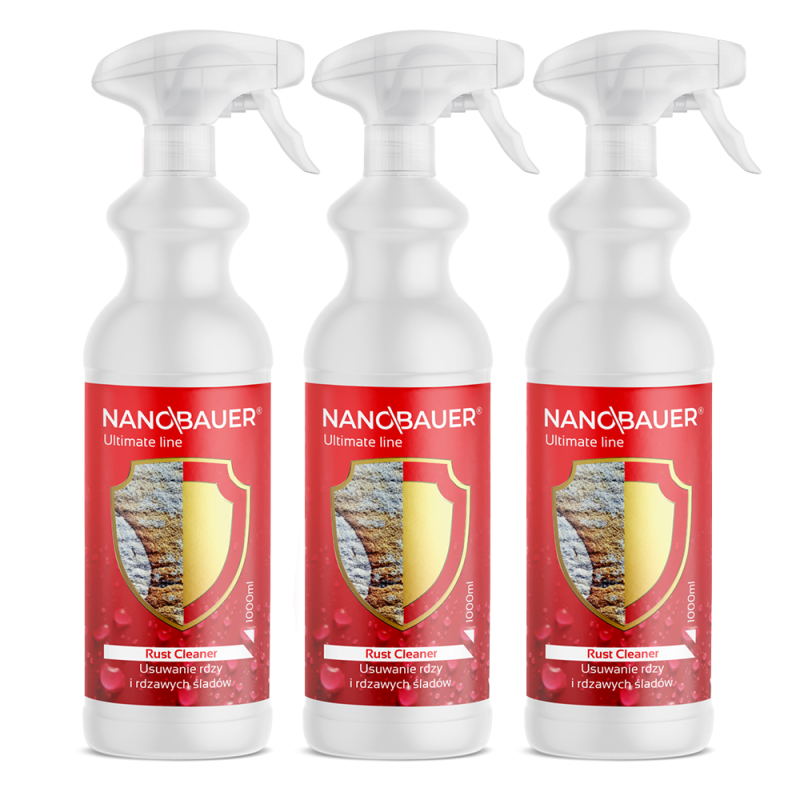 3x NANOBAUER Rust Cleaner 1L
