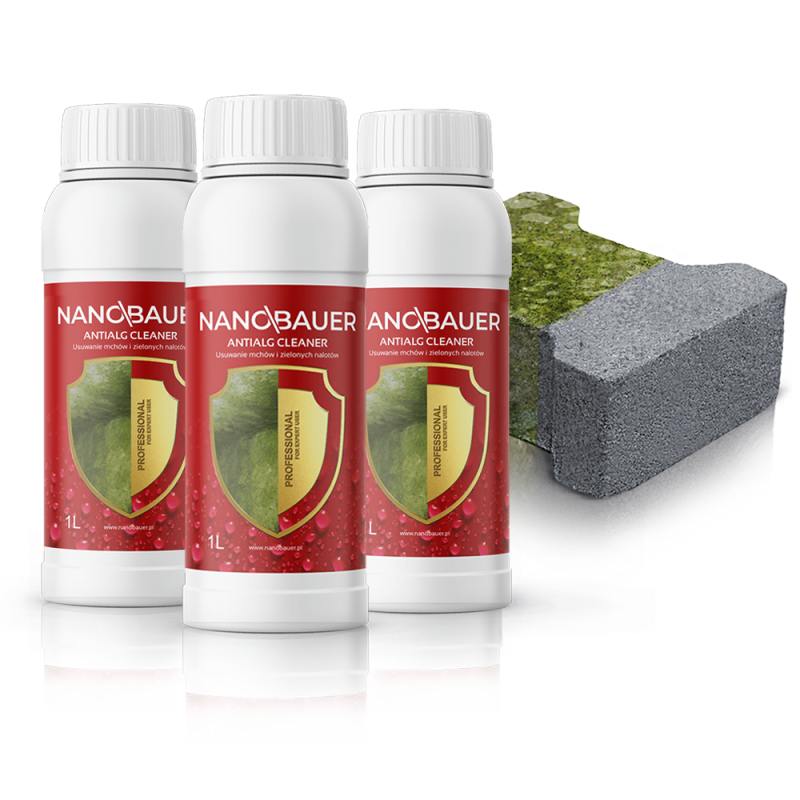 3x NANOBAUER ANTIALG CLEANER 1l