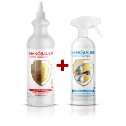 Nanobauer Czyszczenie fug 1L + Bathroom Cleaner 750ml